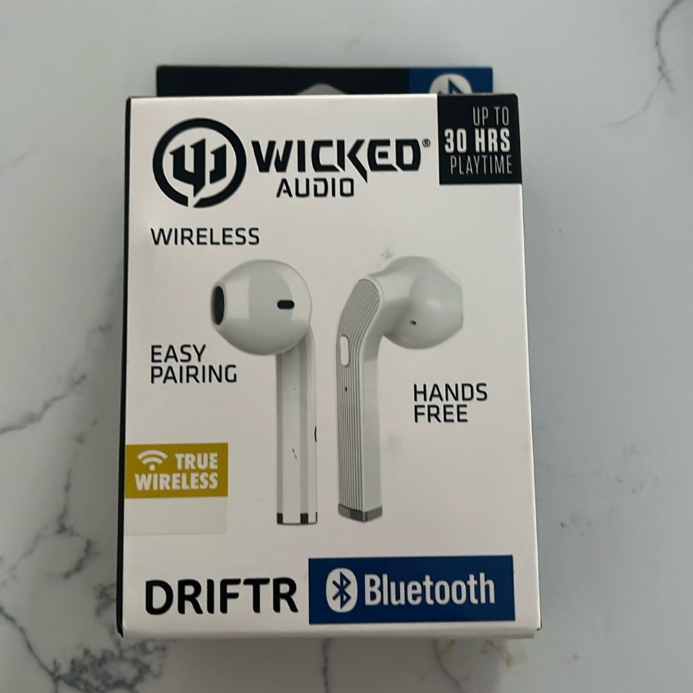 Wicked Audio WITW2151 Driftr True Wireless Earbuds - White